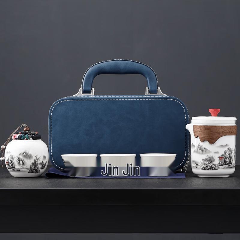 GOWKE  Thousand Miles  Ceramic Portable Tea Set
