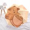 Capybara Themed Travel Umbrella-8 Ribs Automatic Opening and Closing, Portable Folding Design, Compact and Stylish Umbrella Suitable for Out