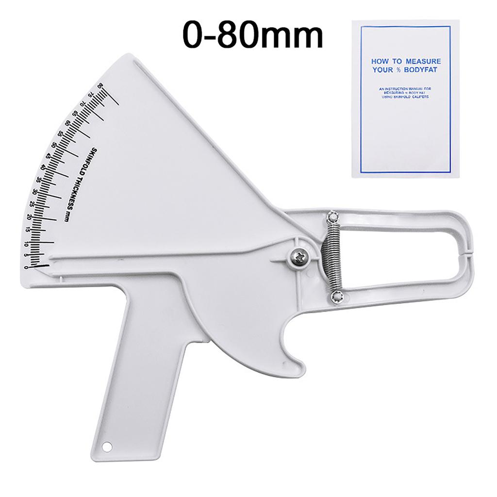 0-80mm Body Fat Measure Tester Analyzer Sebum Caliper Clamp Shaped Ruler Skinfold Test Instrument Measuring Tape