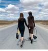 Ribbed Knit Tight High Long [Newsight] Dress, Fit, Elegant, Neck, Sleeves, Thick, Elegant, Fall/Winter (Free Size, Khaki)