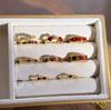 Angola Red Drop Oil Transfer White Opening Ring Retro Women'S Niche High-End Sense Light Luxury Temperament Ring
