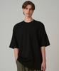 Baldebeullangko Cotton Cut-Out Oversized Short Sleeve T-Shirt Black