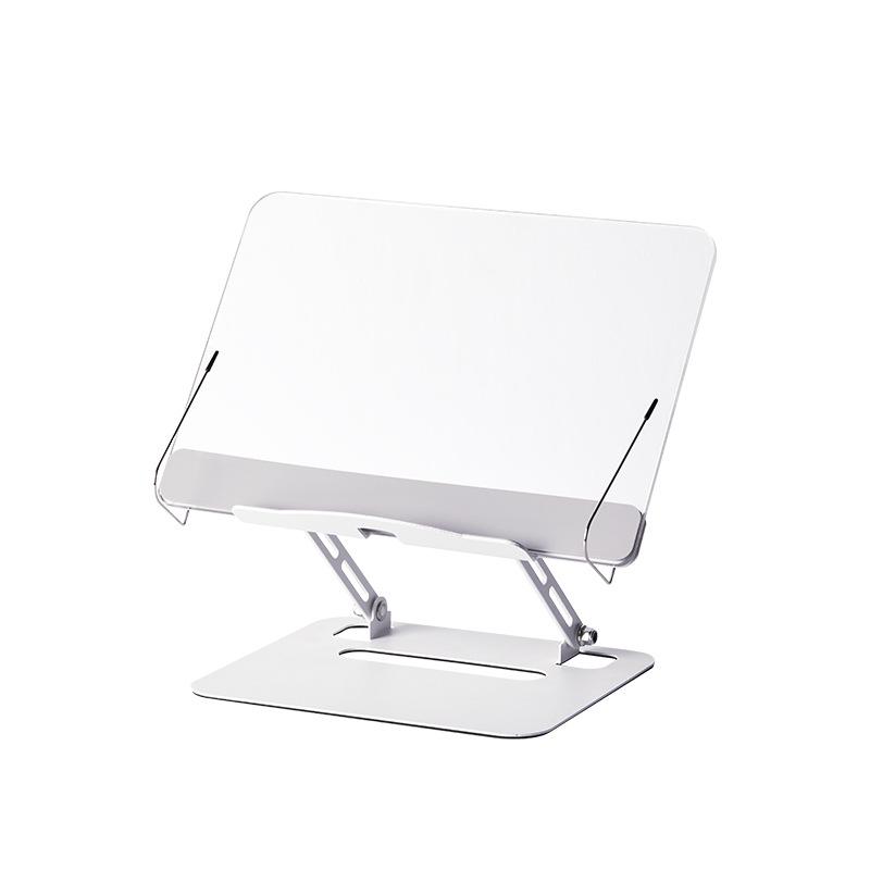 Multifunctional Reading Bookshelf Desktop Laptop Computer Heightening Stand Foldable and Adjustable Lifting Reading Stand белый