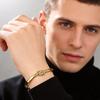 Simple Infinite Love Knot Stainless Steel Bracelets for Women Gold Color Twist Spring Buckle Cuff Bangles Waterproof Jewelry