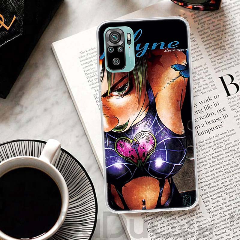 JoJo's Bizarre Adventure Jolyne Cujoh Cover For Xiaomi Redmi Note 14 13 12S 12 11 Pro Plus Phone Case 11S 10S 10 11E 11T + 9S 9