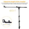 Microphone Stand Tripod with Carrying Bag and 2 Mic Clips Floor Mic Stand Height Adjustable Mic Holder for Singing Performance