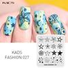 kads Nail Art Template Fashion 027 All Kinds of Stars Design Image Template Nail Stamp Templates Plate Stamping Nail Art