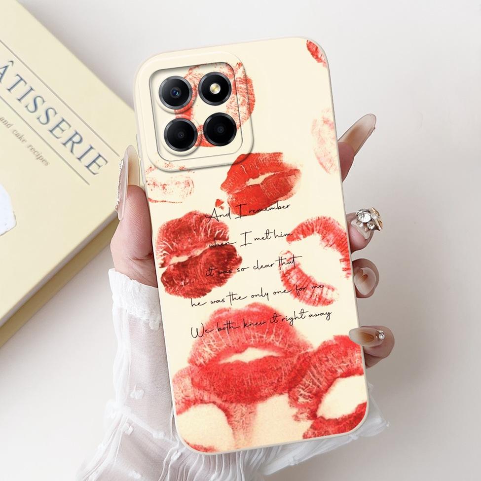 For Honor X6 X6a X6b Case Cover Silicone Cute Cartoon Cat Girl Luxury Flower Shockproof Phone Case For Honor X6a Back Cover Boys