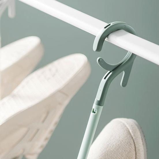 Rotating Double Hooks Windproof Anti-skid Household Shoe Drying Rack Hanger