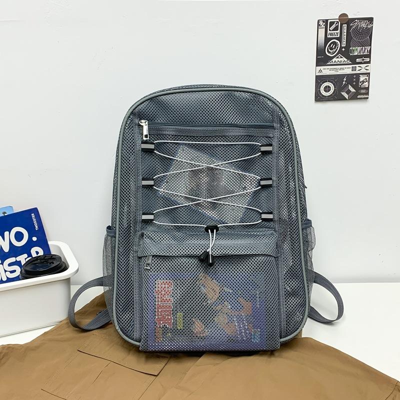 Schoolbag Schoolbag Pvc Transparent Summer Beach Travel Backpack Wholesale Personalized Middle School Student College Backpack
