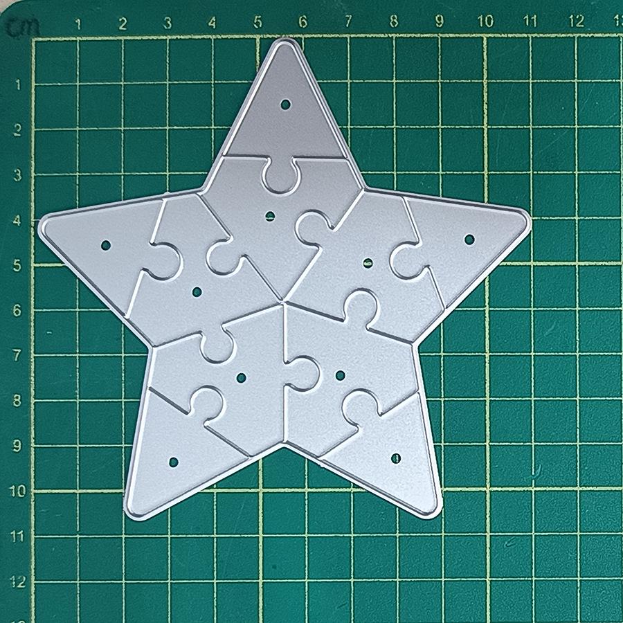 6410 Sternförmige Stanzform aus Kohlenstoffstahl für Puzzles zum Selbermachen, Erscheinungsdatum Mai 2024