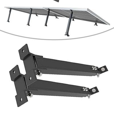 For Flat Roof Aluminium Solar Bracket Set with Adjustable Tilt Angle Weather Resistant for Outdoor Installations