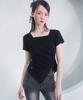 VIVACIOUS Elegant Side Tuck Short T-Shirt White