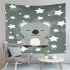 Cartoon Koala Tapestry Eucalyptus Branches Tapestry Cute Wild Animals Tapestry Home Living Room Bedroom Wall Modern Tapestries
