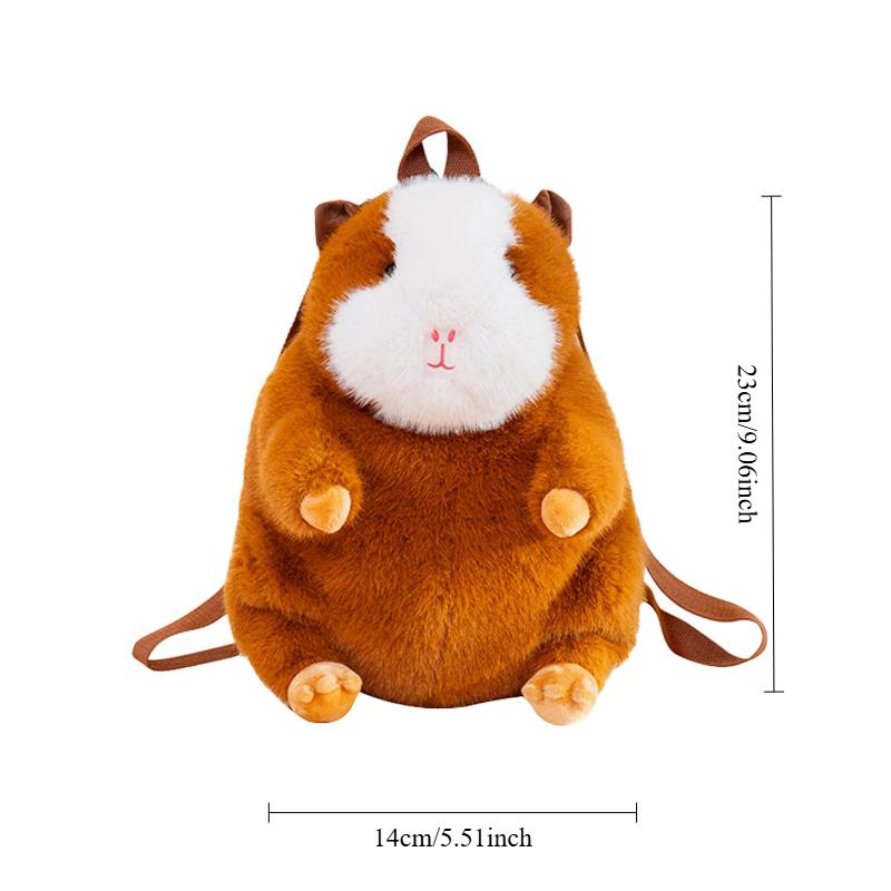 

Cute Cartoon Guinea Pig Plush Backpacks Soft Stufted Dolls Kawaii Piggy Plushies Bag Children S Backpack Women S Handbag