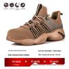 Four-Season Steel Toe Safety Work Shoes, Anti-Smash & Anti-Puncture, Breathable, Lightweight, Comfortable, with Rotating Button.