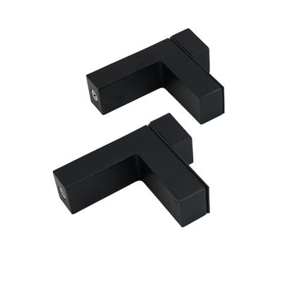 Pince de support de tablette en verre réglable Set de protections d'angle transparentes Support de étagère murale de salle de bain Support de panneau de cloison en verre Quincaillerie