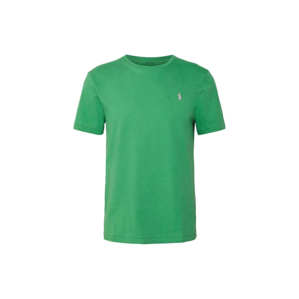 Polo Ralph Lauren SS22 Solid Color Embroidered Logo Crew Neck Short Sleeve T-Shirt Men T-Shirts Green 710671438270-13