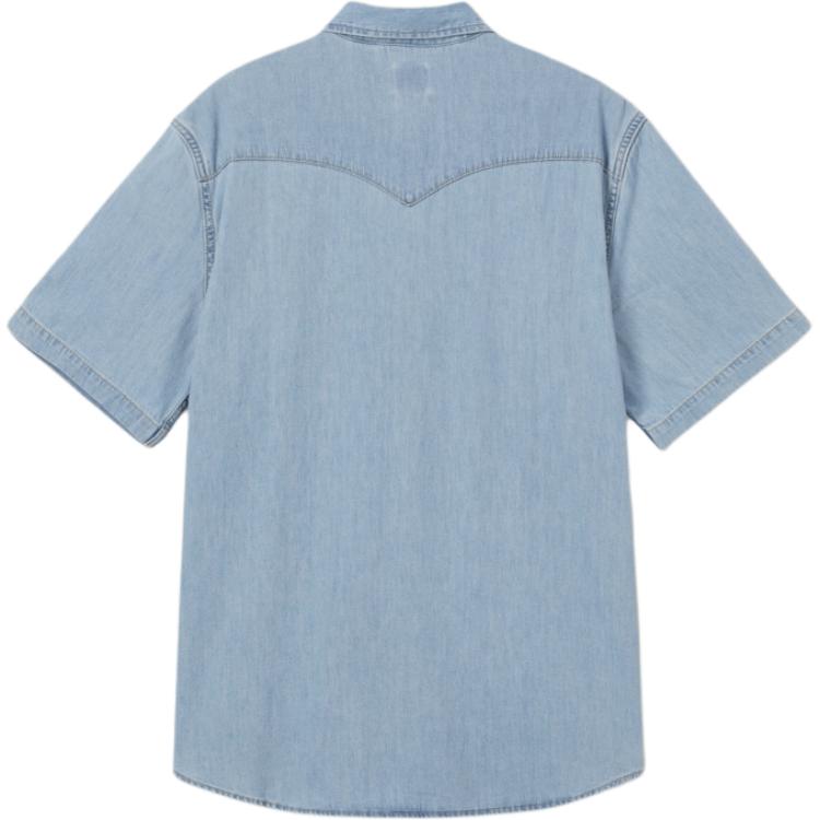 Levis Soft Comfortable Simple Polo Shirt Men Shirts Light-Blue 86626-0014