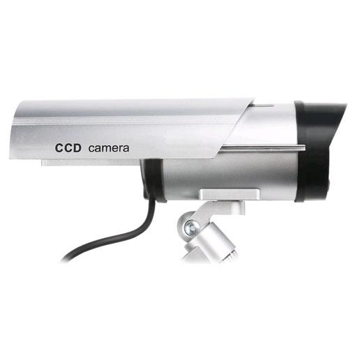 Dummy Outdoor Surveillance Camera, Flashing Led Light, Security System Sticker, Realistic!