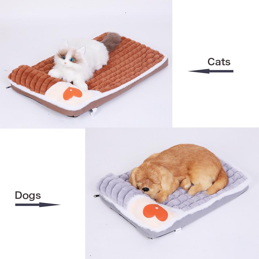 Four Seasons Thickened Dog & Cat Bed - Removable, Washable, Comfortable Pet Cushion
