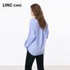 Women's Vertical Striped Long-Sleeve Shirt