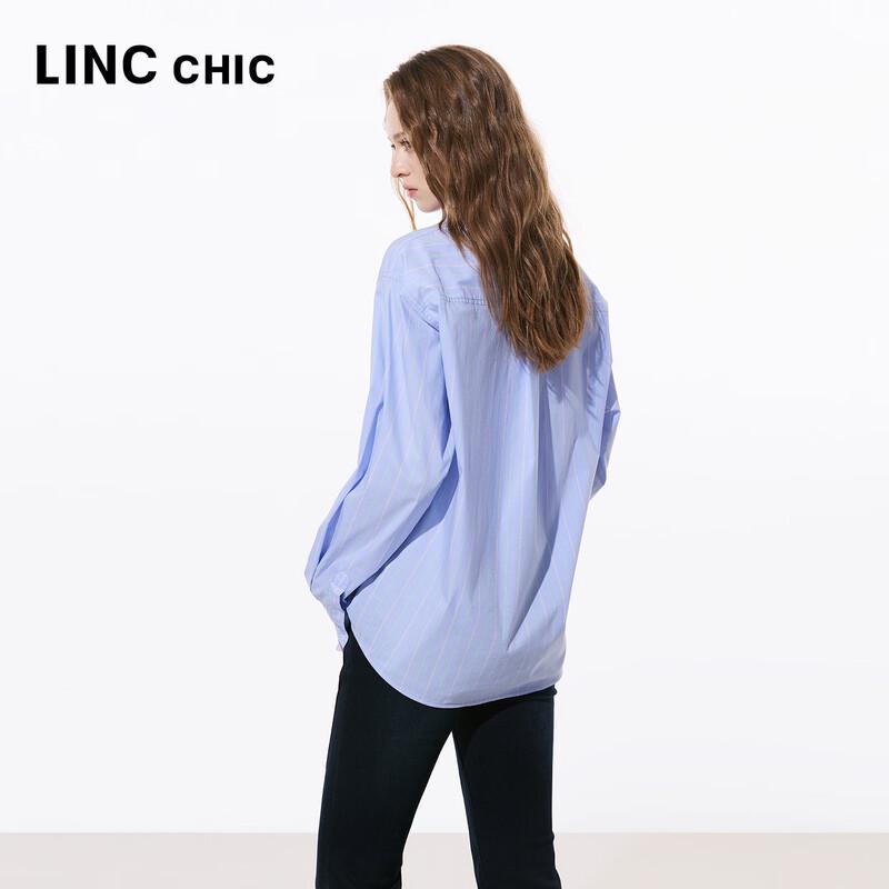 Women's Vertical Striped Long-Sleeve Shirt