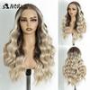Noble Synthetic Lace Front Wig 13X4 Lace Front Wig Body Wavy Golden Wig For Women Lace Front Wig Ombre Blonde Cosplay Lace Wig