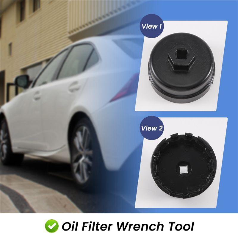 AA92-Oil Filter Cap Wrench Cup Socket Remover Tool For Toyota Lexus 64MM