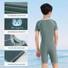 Professional Boys' Quick-Dry Sun Protection Short Sleeve One-Piece Swimsuit 2025 for Kids
