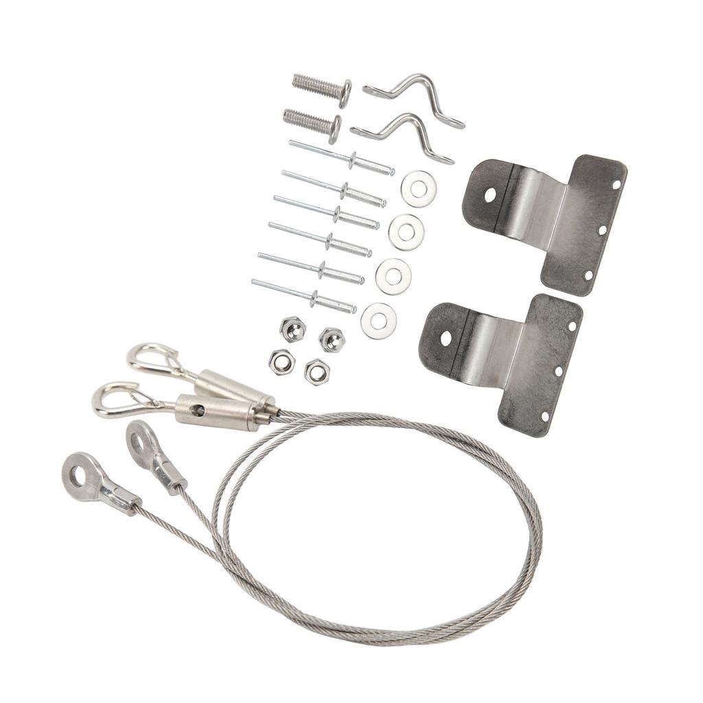 2 Pcs Hatch Latch Door Lanyard Cable Adjustable 304 Stainless Steel Wire Rope Sling Cable for RV Yac
