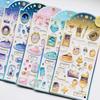 3 pcs/6 pcs Wonderful Starry Sky Time Gilding Stickers Scrapbooking Diy Journal Stationery Sticker Deco School Supplies Gift