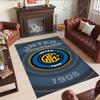 Inter Milan Personalized Name Carpet Perfect for Study room Game Room Dormitory Balcony Antislip Carpet Anime Office Decor