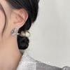 Sweet and Cool Design Sense Hollow Elf Wings Earrings Niche Fashion Silver Butterfly Cold Wind Earrings
