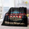 Harley-davidson Motorcycles Customize Text Blanket Lightweight Personalized Blanket Ultra-Soft Suitable for Picnics Seaside Livingroom Office Chair