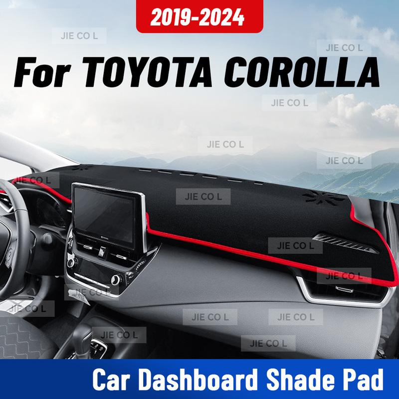 For TOYOTA COROLLA -2024 Car Dashmat Anti-UV Dashboard Cover Dash Mat Sunshade Cushion Carpet Protective Accessories