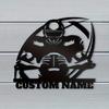 Custom American Football Metal Wall Art Sign Wrought Iron Decor Personalized Name Plate For Home Office