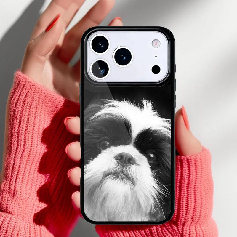 Cartoon Shih Tzu Dog Phone Case for iPhone 17 16 15 14 13 Pro Max Back Cover for 12 11 Pro Coque