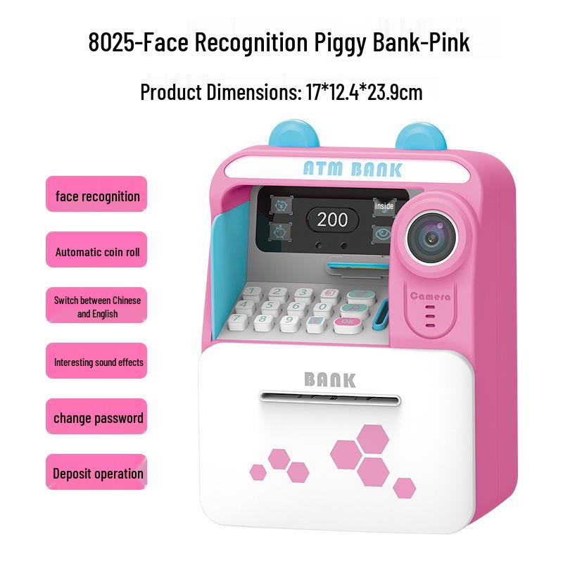 Kids' ATM Piggy Bank with Face Recognition and Automatic Coin Deposit