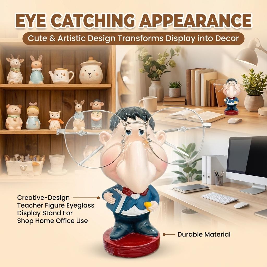 Creative Eyeglasses Display Stand for Shop Window Home Office Decoration Durable Plastic Glasses Holder