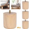 4 Bucăți Picioare Lemn pentru Mobilier Masă Picioare Canapea de Înlocuit Cu Șuruburi Înălțătoare Mobilier Îmbunătățiri Casă DIY Picioare de Înlocuit Pentru Canapea Fotoliu Dulap