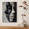 Chic Black & White Abstract Woman Art Print for Living Room, Bedroom, Cafe, or Kitchen