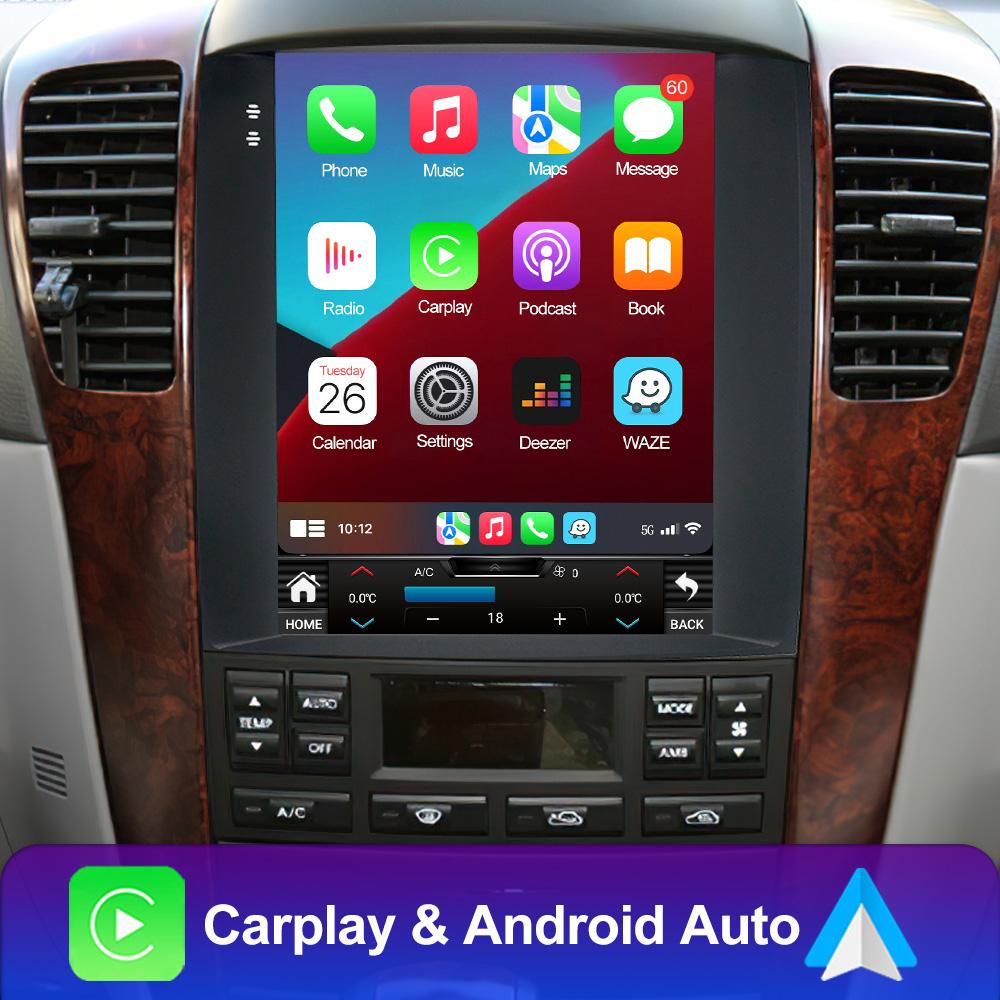 2din 9.7 Inch  Radio Car Android Multimedia Player For Kia Sorento BL 2002 - 2006 Tesla Style 2 Din Carplay Auto GPS Stereo