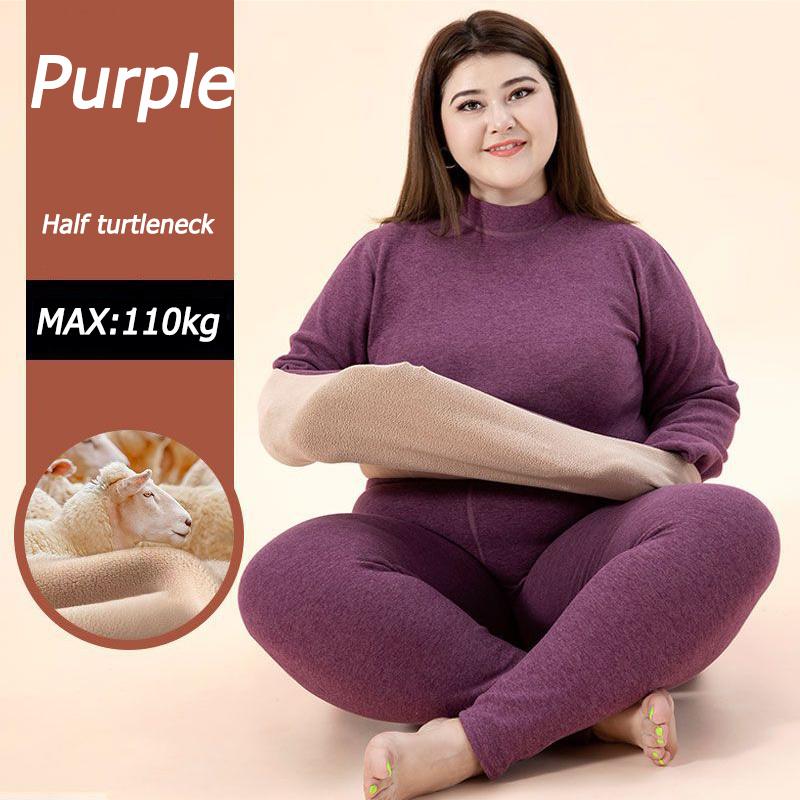 

L-6XL женское термобелье большого размера бесшовное согревающее термобелье женское высокоэластичное утягивающее комплект одежды для женщин 2 предмета 4XL