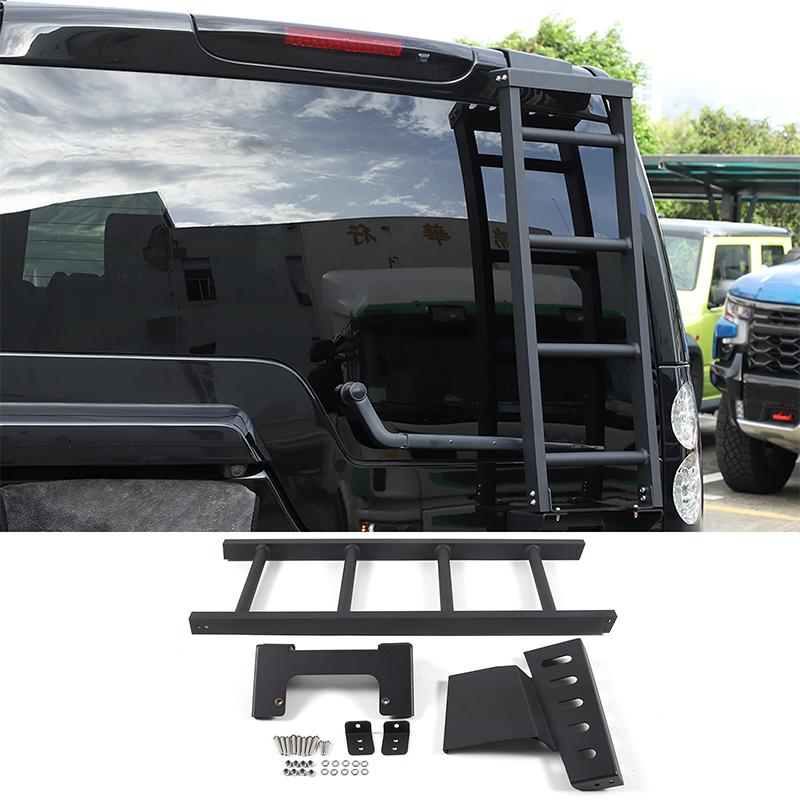 For Land Rover Discovery 3 LR3 Discovery 4 LR4 2004-2016 Black Aluminum Car Rear Tail Door Ladder Climbing Exterior Accessories