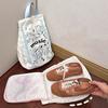 Handheld Double Layer Shoe Bag Cartoon Animal Sport Shoes Bag Portable Shoe Storage Bag Travel