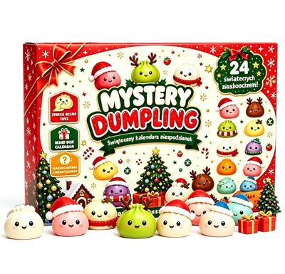 Calendar de Advent Squishy de Crăciun 2026, Calendar cu Numărătoare Inversă de 24 de Zile de Crăciun cu Jucării Squishy de Strâns, Cutie Surpriză Blind Box de Crăciun pentru Copii