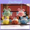 Adorable Cartoon Crab Plush Toy Mini Cute Keychain Soft Stuffed Animal Charm