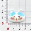 Cartoon Wild Cat Resin Accessories: DIY Hair Clip, Keychain, Phone Case, Magnet, Shoe Buckle Ornament