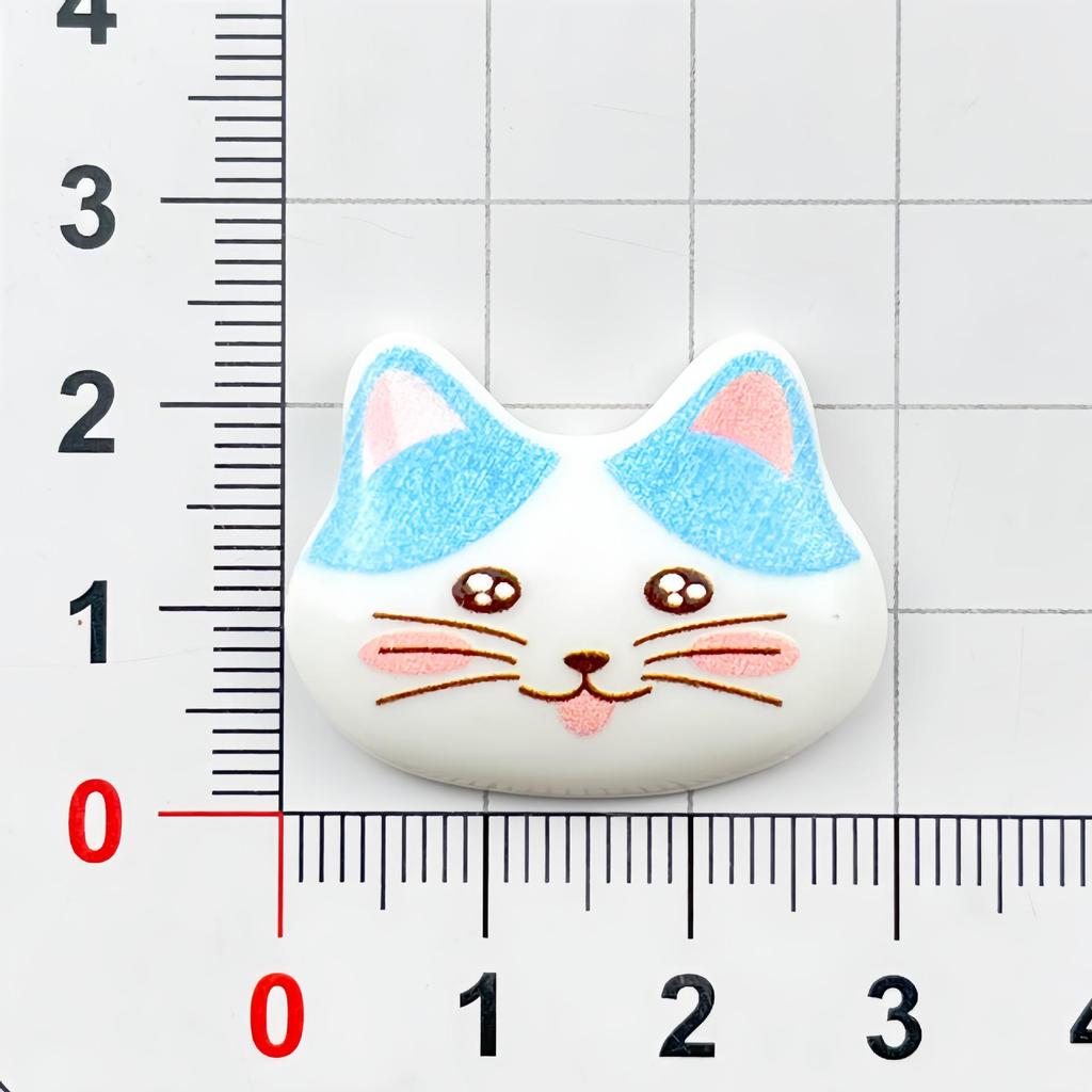 Cartoon Wild Cat Resin Accessories: DIY Hair Clip, Keychain, Phone Case, Magnet, Shoe Buckle Ornament
